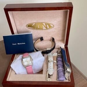 Yoni Original Diamond Bezel Watch with Interchangeable Bands